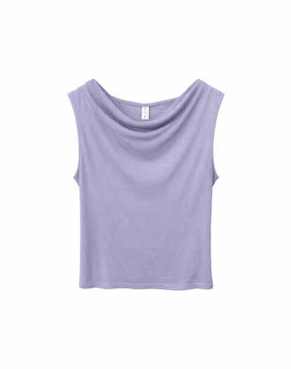 Wasserfall T-shirt aus Ecovero in faded lavender von Mazine