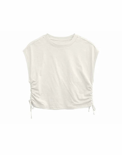 T-shirt mit Raffung in offwhite von Mazine