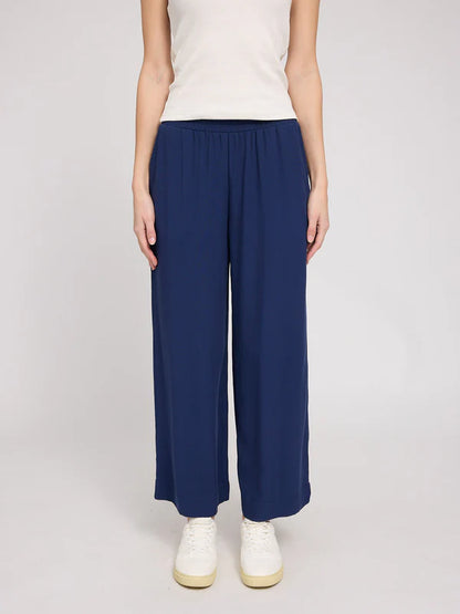Sommerhose mit weitem Bein in Indigo von Mazine