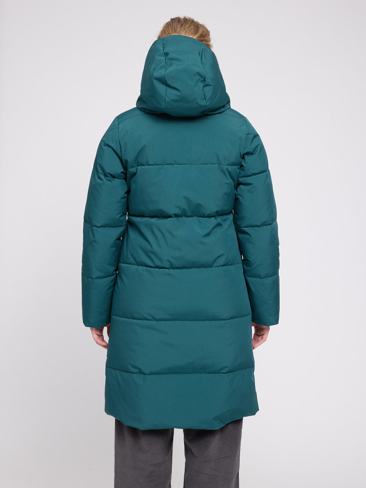 Wintermantel in Deep Teal von Mazine