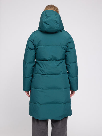 Wintermantel in Deep Teal von Mazine