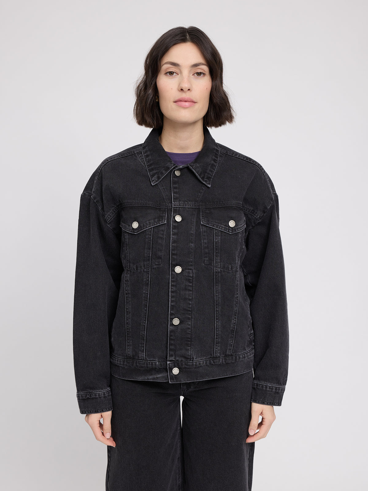 Jeansjacke dunkelgrau von Mazine
