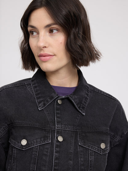 Jeansjacke dunkelgrau von Mazine