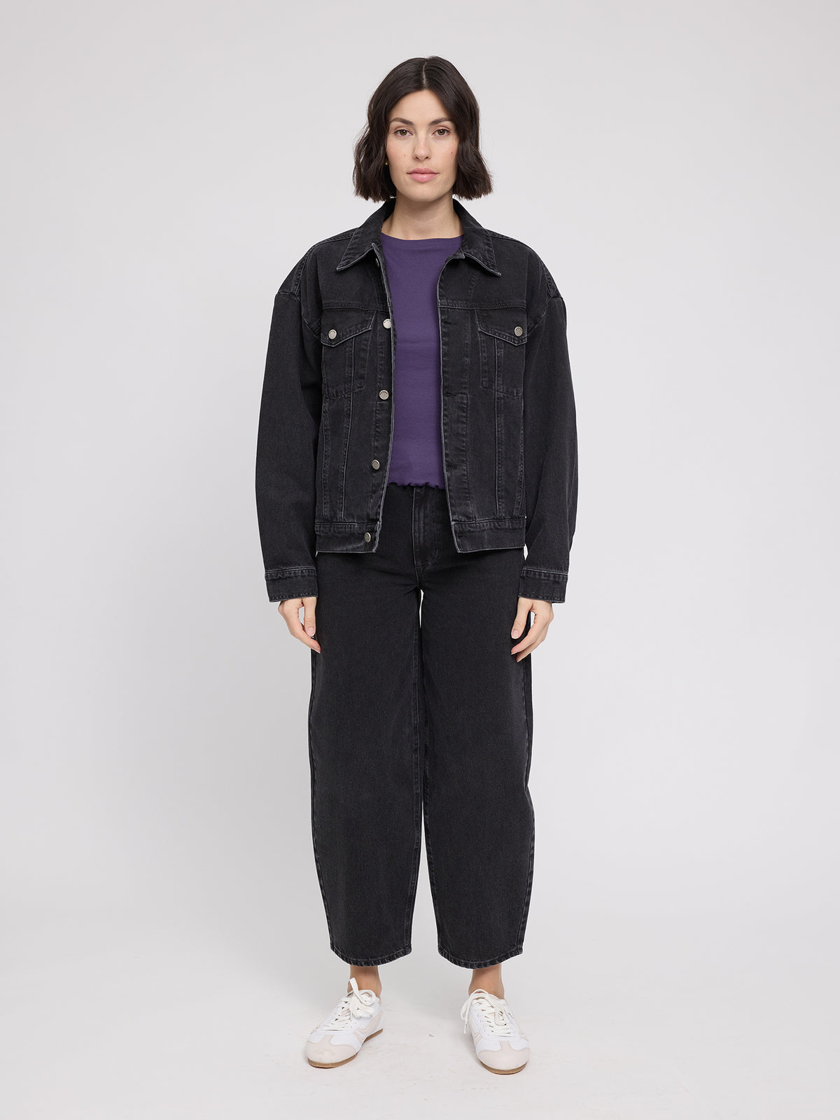 Jeansjacke dunkelgrau von Mazine