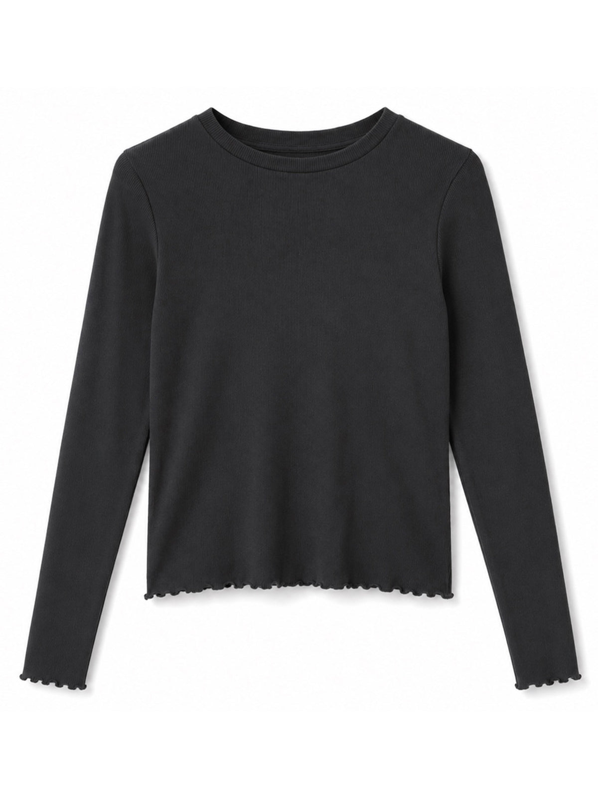 Langarm-Shirt Babylock in schwarz von Mazine