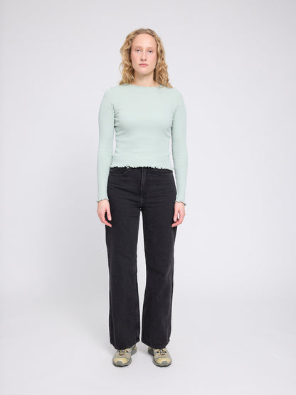Langarm-Shirt Babylock in light aqua von Mazine