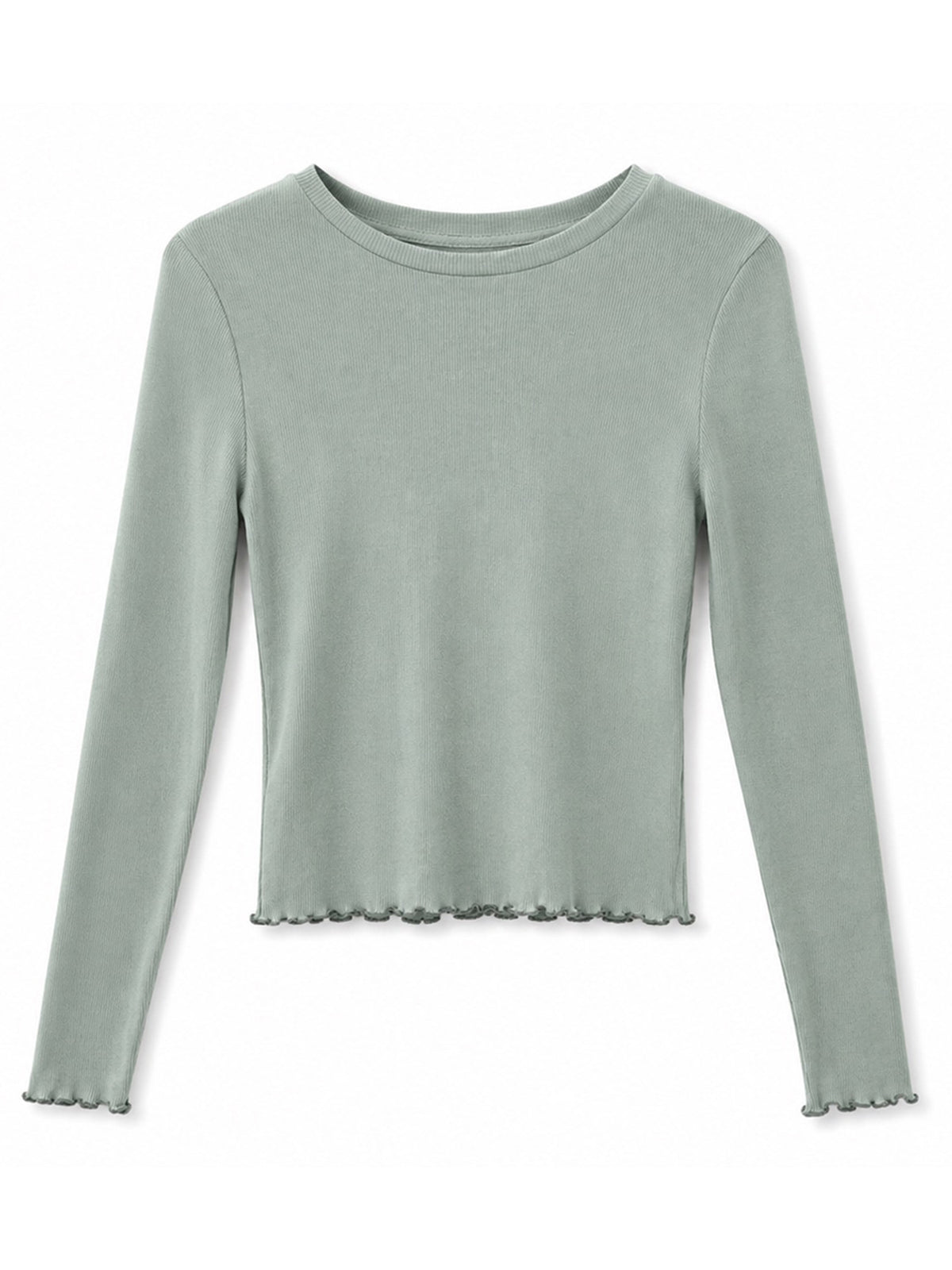 Langarm-Shirt Babylock in light aqua von Mazine