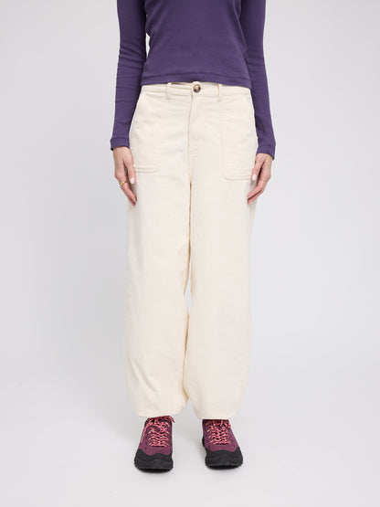 Cordhose Relaxed in Tofu von Mazine