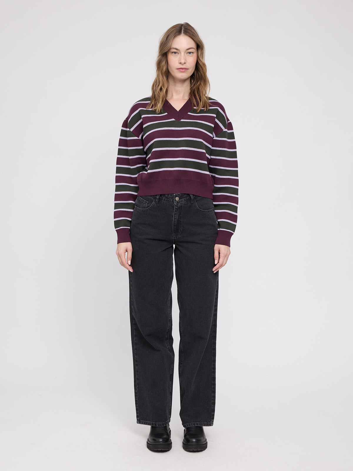 Gestreifter Strickpullover von Mazine