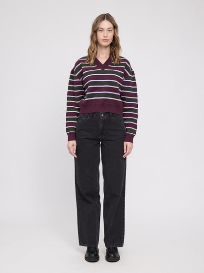 Gestreifter Strickpullover von Mazine
