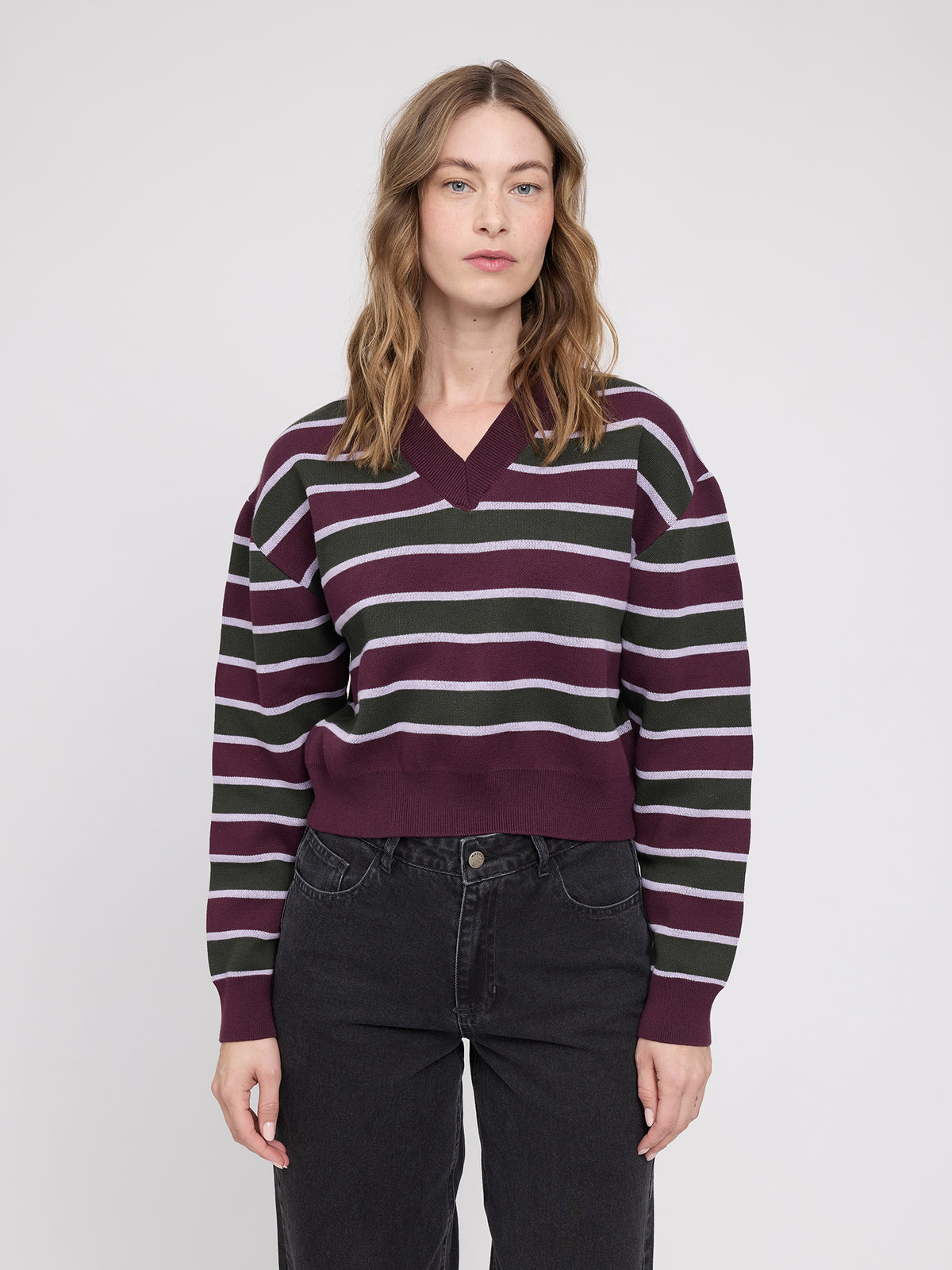 Gestreifter Strickpullover von Mazine