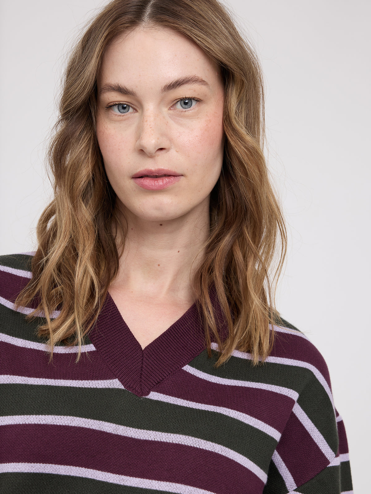 Gestreifter Strickpullover von Mazine