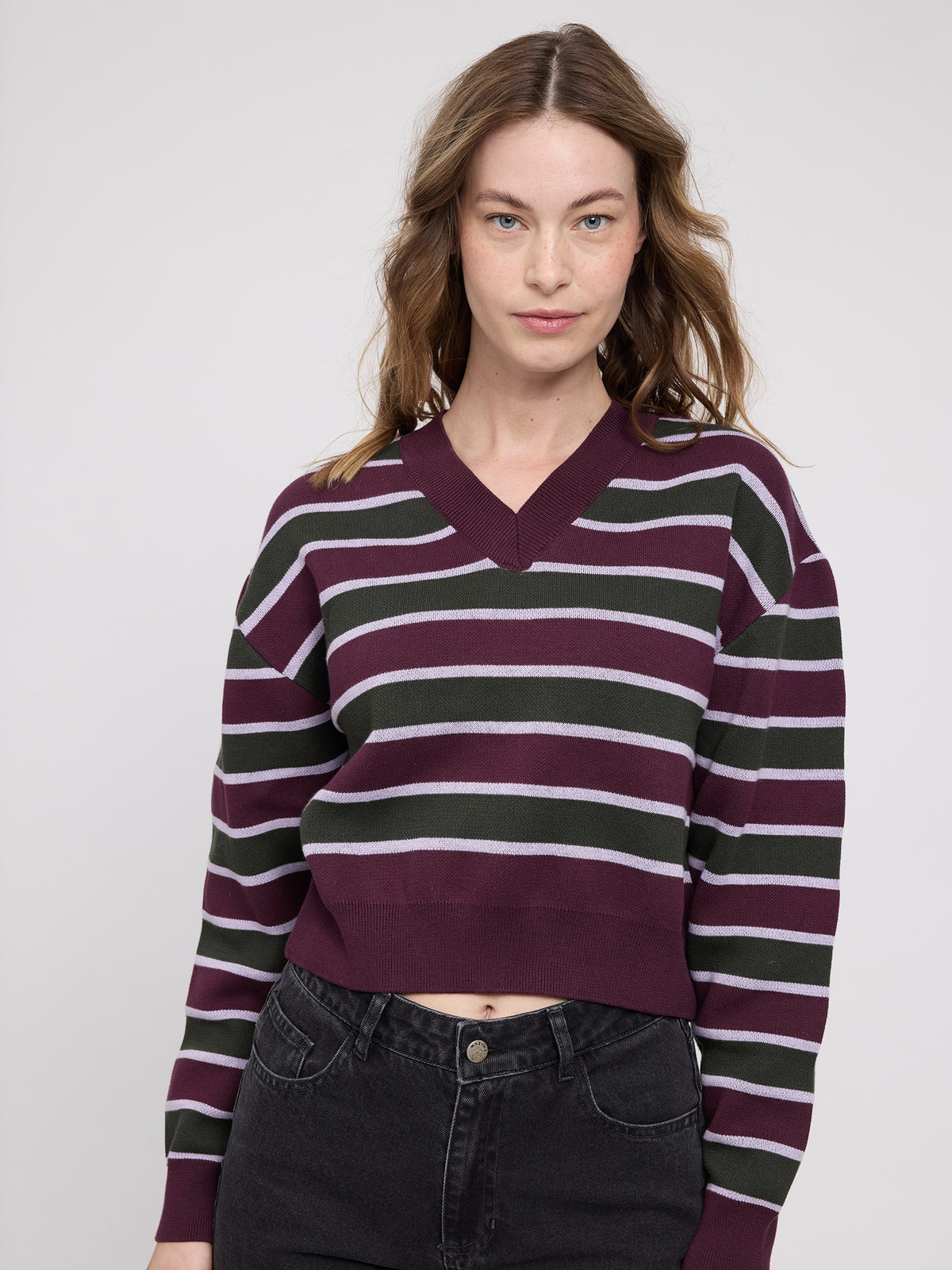 Gestreifter Strickpullover von Mazine