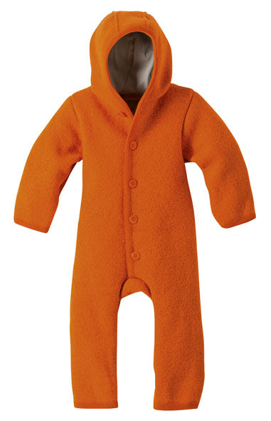 SALE: Winteroverall in Orange aus reiner Bio-Merinowolle von Disana