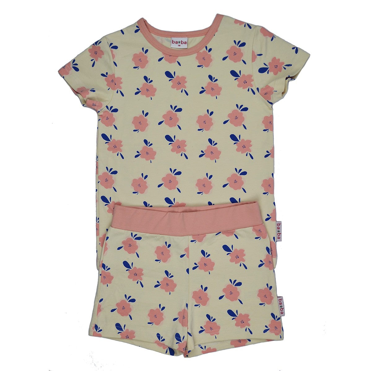 SALE: Sommer-Pyjama 2-teiler mit Blumen von Baba (bis Grösse 152)