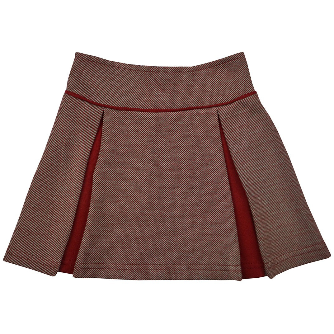 SALE: Falten-Jupe Jacquard diagonal gestreift von Baba