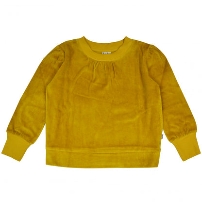 SALE: Plüsch-Pulli in Gelb von Baba