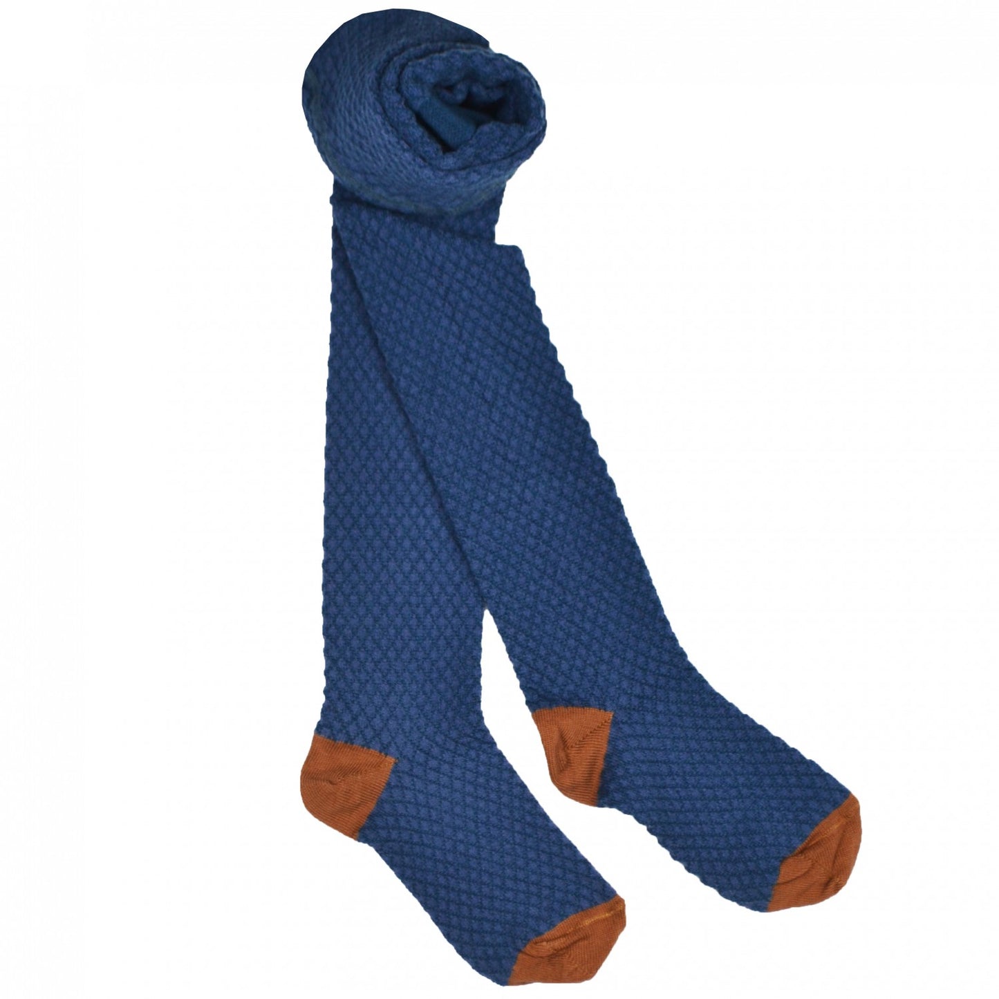Strumpfhose mit Wabenstruktur in Blau von Baba