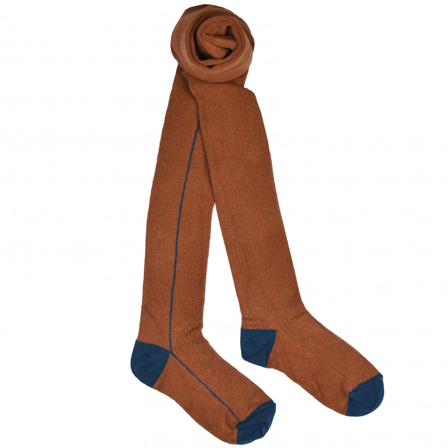 Strumpfhose Braun mit blauem Strich von Baba