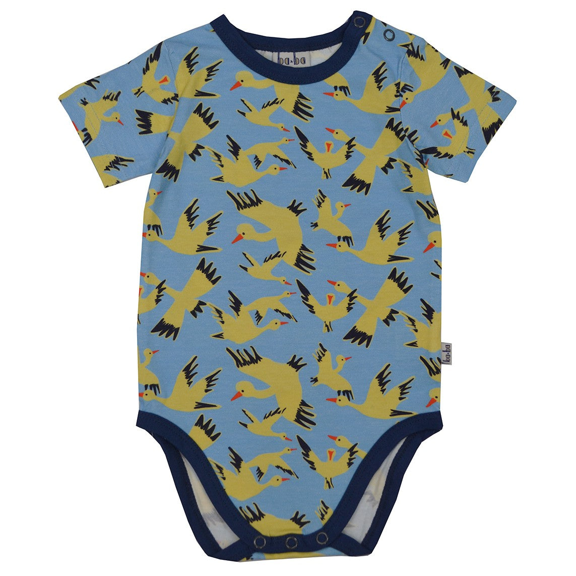 SALE: Kurzarm-Body mit Vögel von Baba