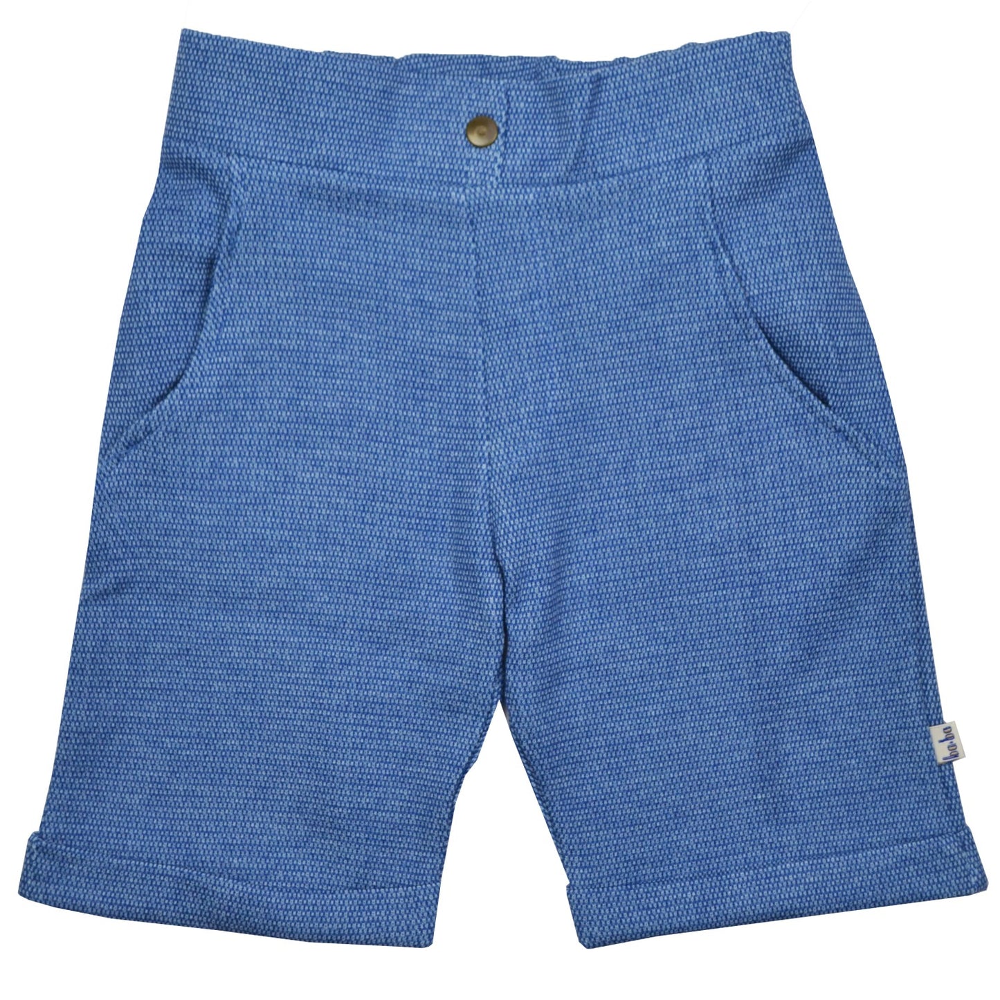 Shorts in Jacquard in Jeansblau von Baba