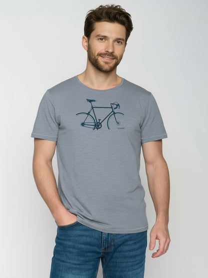 T-shirt Bike Crop in Sea Smoke von Greenbomb