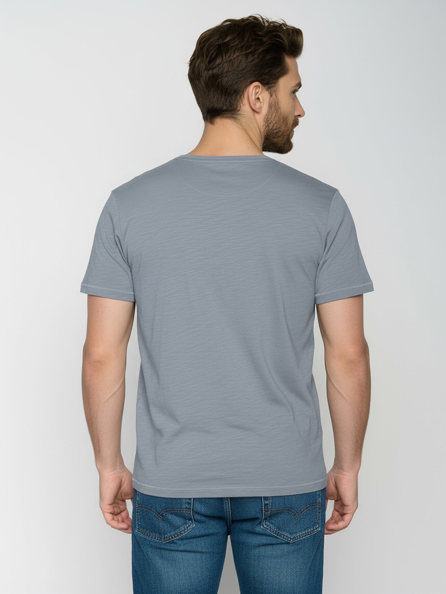 T-shirt Bike Crop in Sea Smoke von Greenbomb