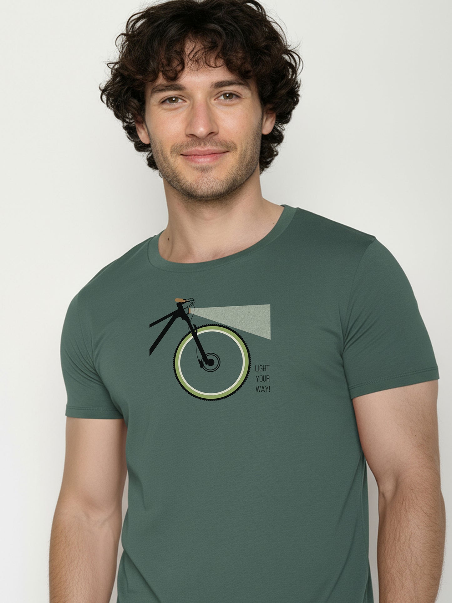 T-shirt Licht in Petrol Greenbomb