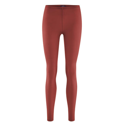 Leggings aus Bio-Baumwolle in Backstein-Rot von Living Craft