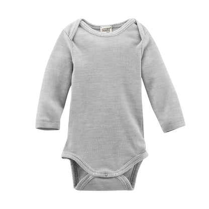 Body Wolle/Seide in grau meliert von Living Craft