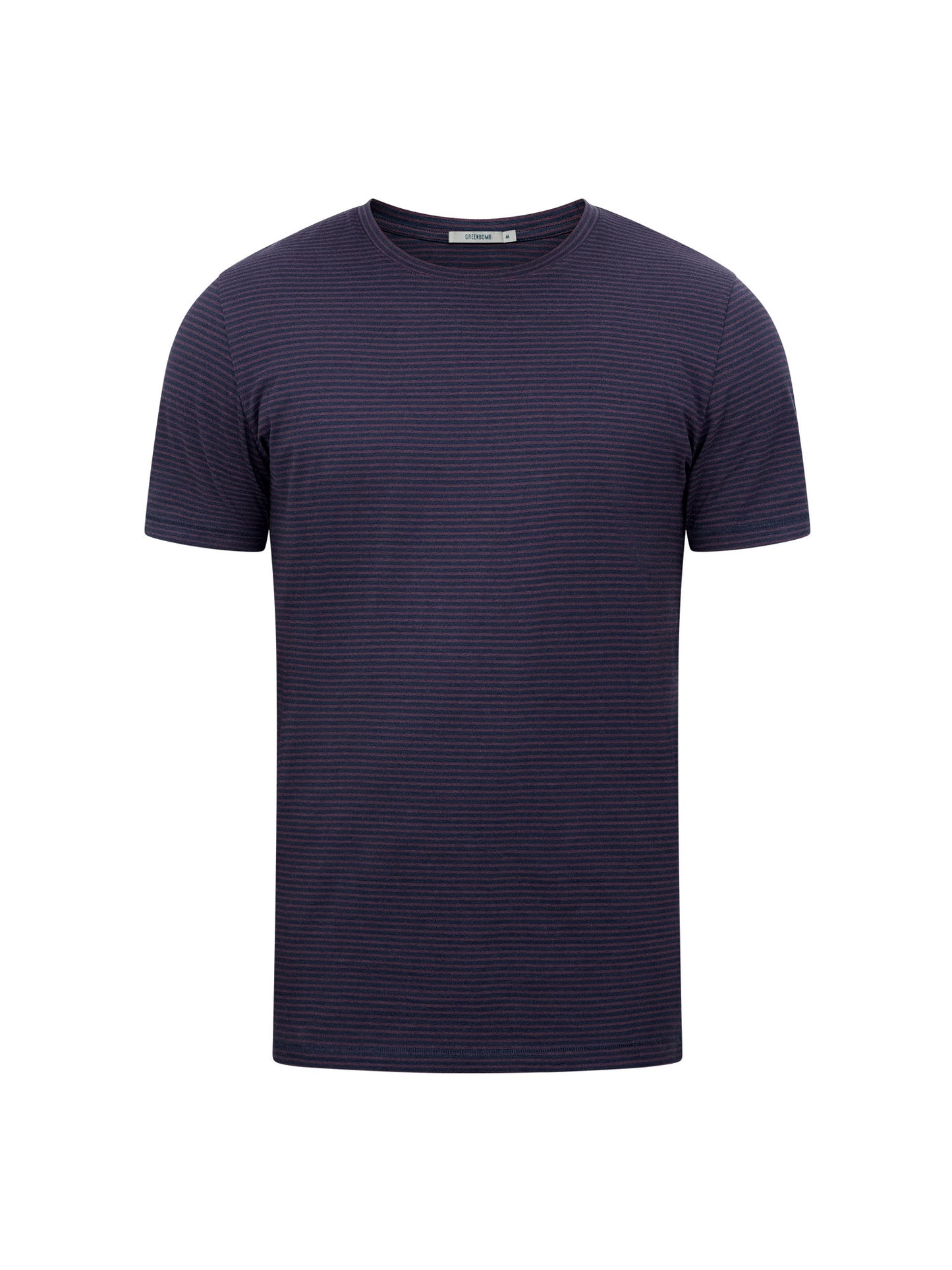 T-shirt gestreift Navy/Dunkelrot von Greenbomb