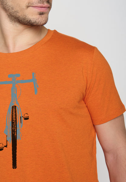 T-shirt Bike Orange Greenbomb