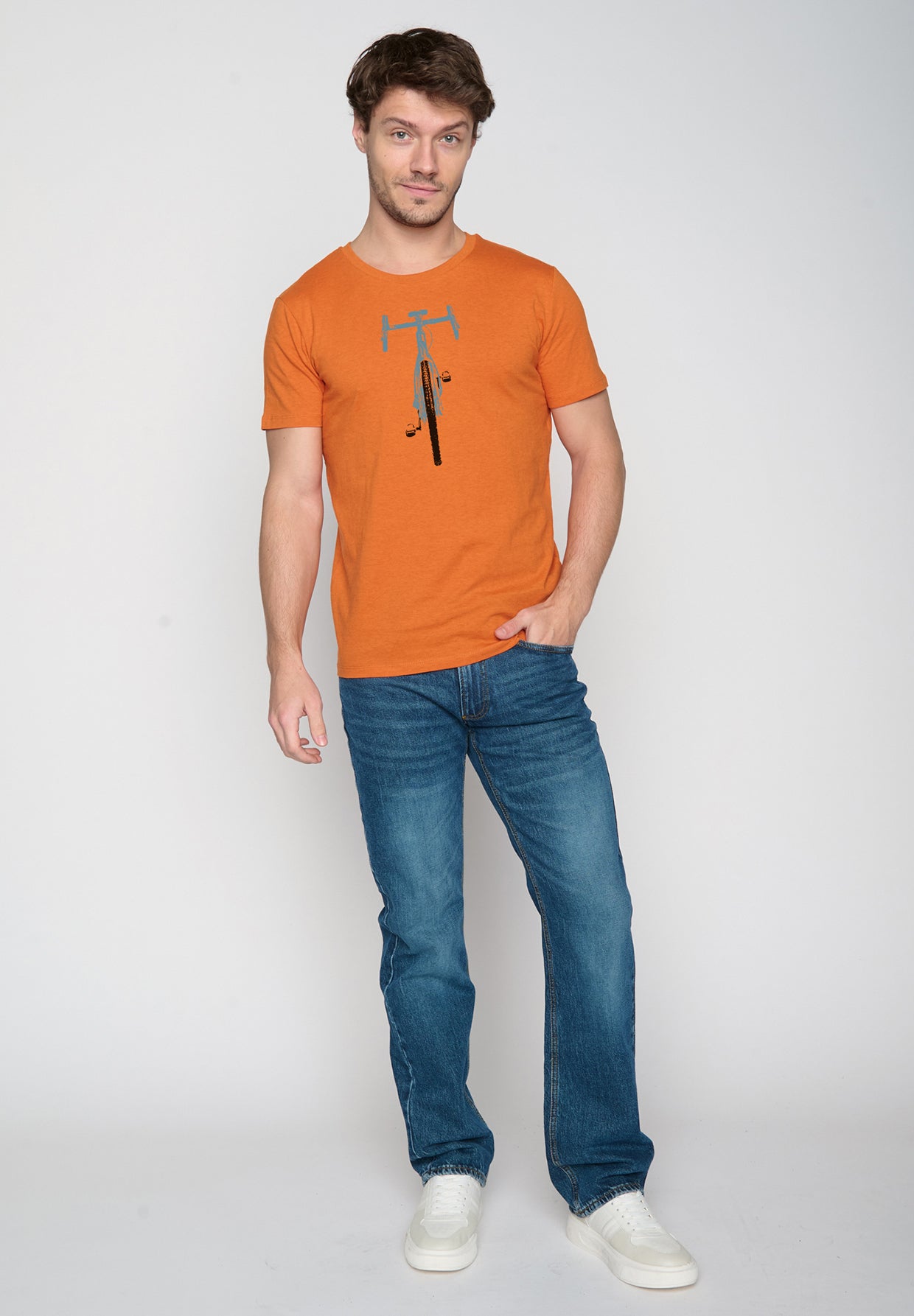 T-shirt Bike Orange Greenbomb
