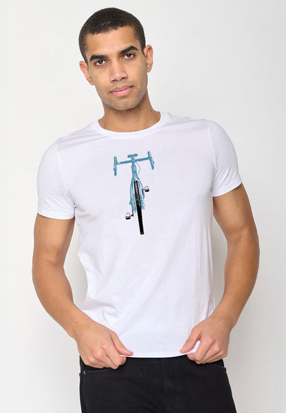 T-shirt Bike Weiss Greenbomb