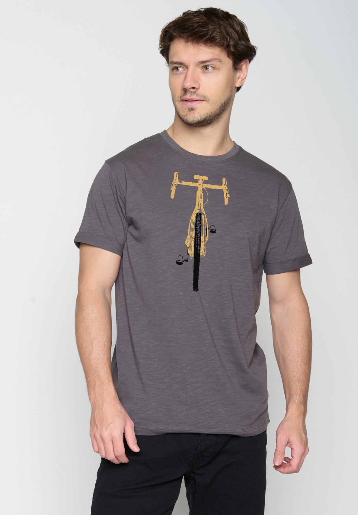 T-shirt Bike in Anthrazit Greenbomb