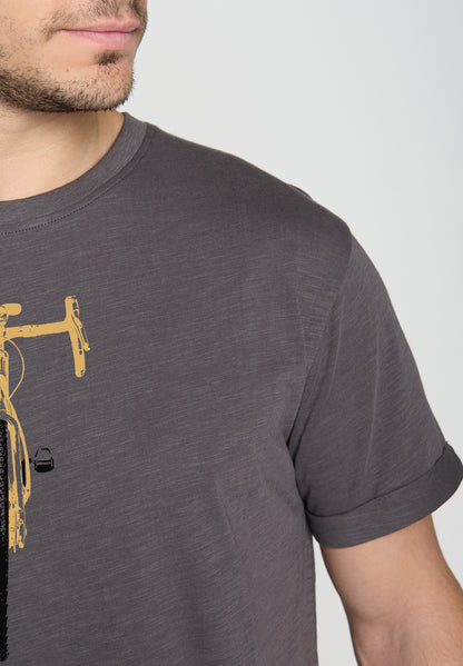 T-shirt Bike in Anthrazit Greenbomb