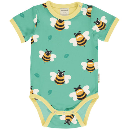 Kurzarm-Body mit Bienen von Maxomorra