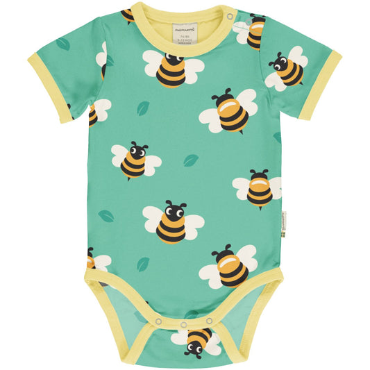 Kurzarm-Body mit Bienen von Maxomorra