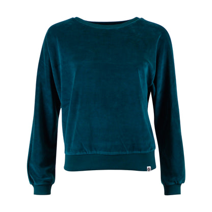 Velours-Pulli in Deep Teal von Chills&Fever