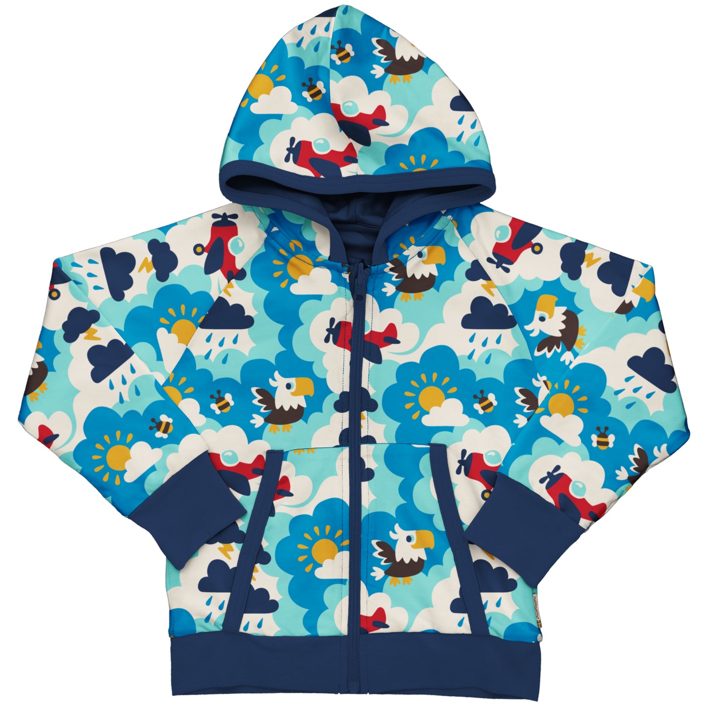 SALE 50%: Wende-Kapuzenjacke mit Himmel von Maxomorra