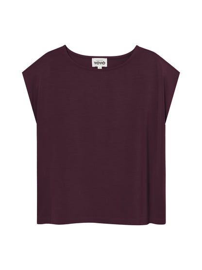 Top in Aubergine von Mademoiselle Yéyé