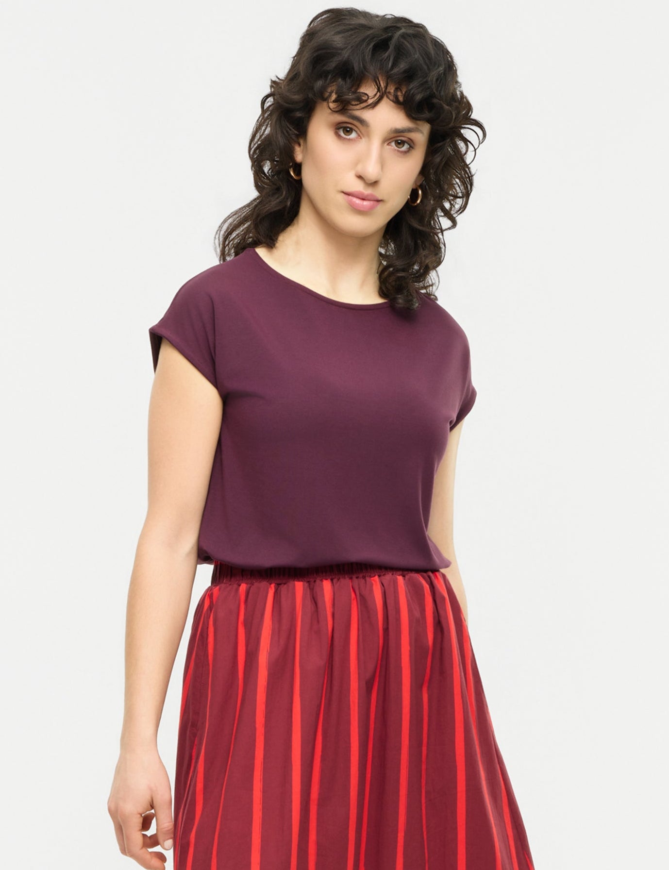 Top in Aubergine von Mademoiselle Yéyé