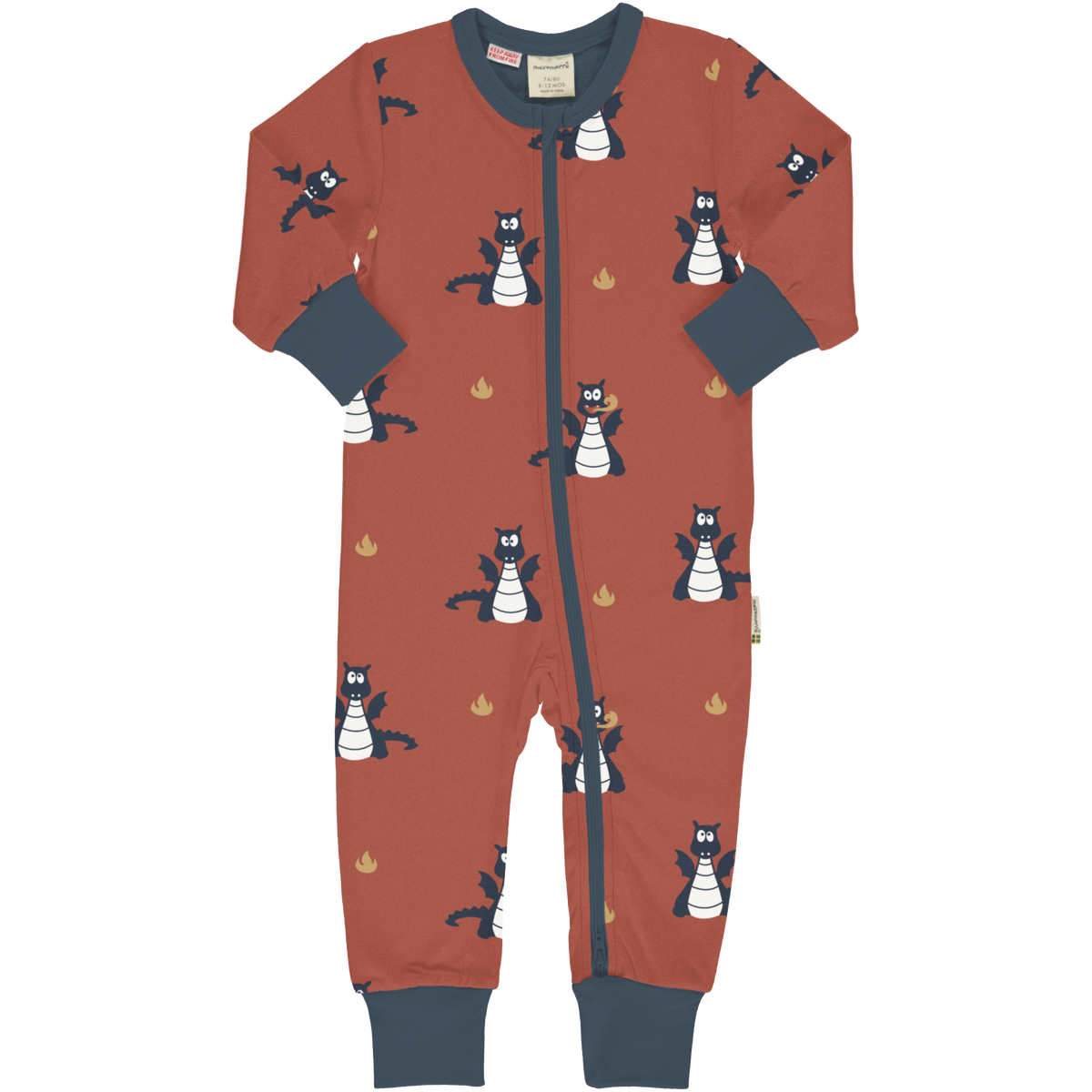 Baby-Pyjama mit Drachen von Maxomorra