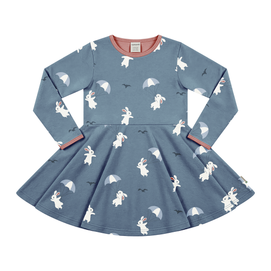 Kleid Langarm mit Häsli von Maxomorra