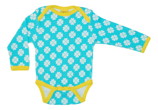 SALE: Body mit Klee auf Türkis von DUNS
