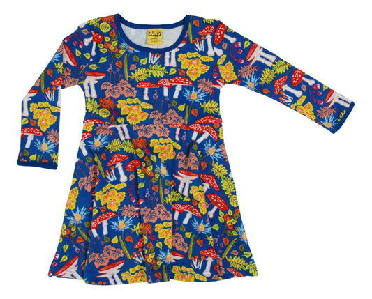 SALE: -40%Skaterdress mit Pilzen auf Wasserblau von DUNS