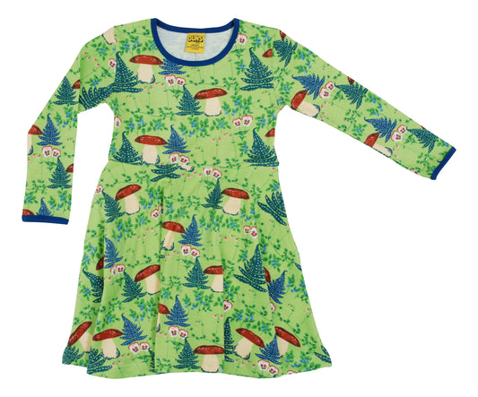 SALE -40%: Skaterdress mit Pilzen auf Jadegrün von DUNS
