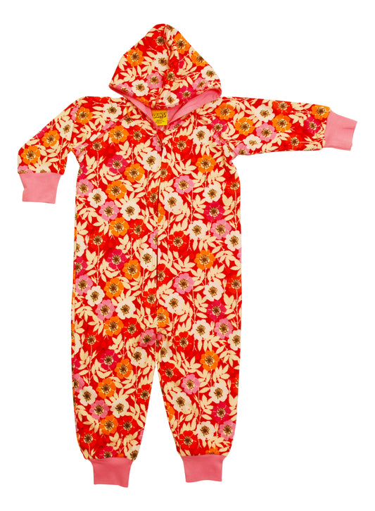 Onesie mit Blumen auf Rosa von DUNS