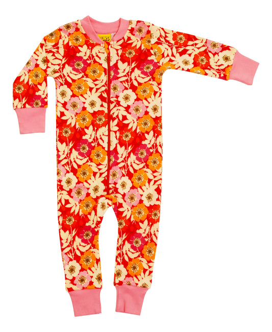 Einteiler-Pyjama mit Buschrosen von DUNS
