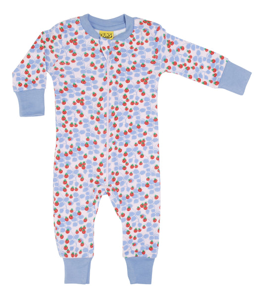 Einteiler-Pyjama mit Walderdbeeren von DUNS